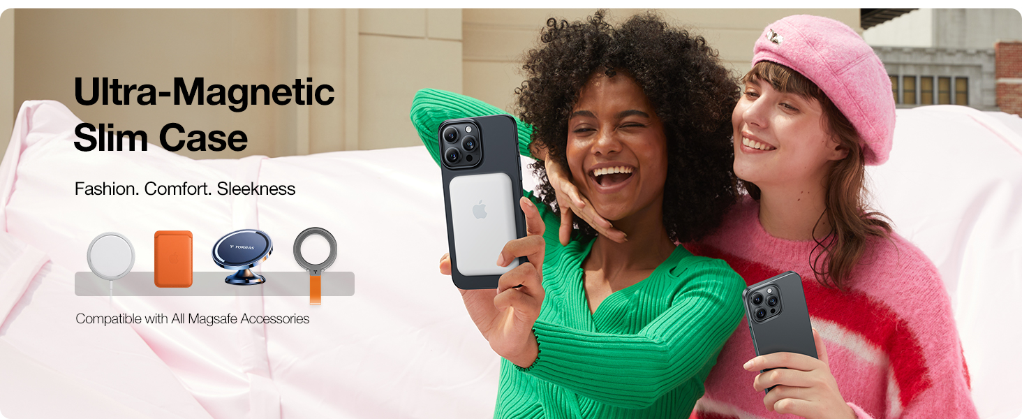 Ultra-Magnetic Slim Case, Compatible with All Magsafe Accessories