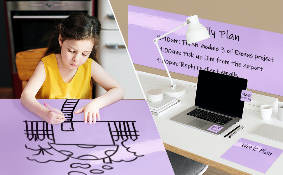 T&W SAME FILM White Board Dry EraseColorful Whiteboard