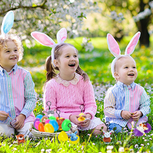 easter eggs stuffed animals