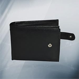 Amazon.com: Mens leather premium wallet with snap closure by