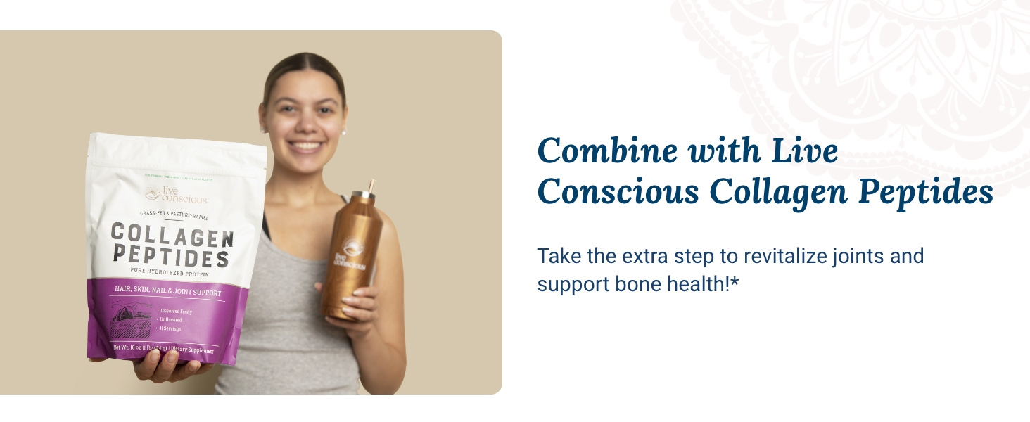 combine with live conscious collagen peptides