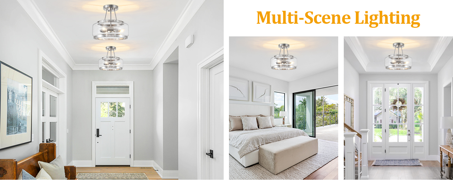 Semi Flush Mount Ceiling Light