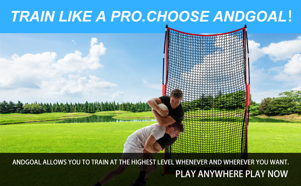 ANDGOAL Football Kicking Punting Net Football Kicking