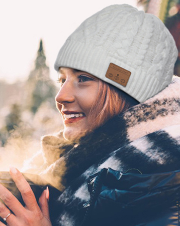 bluetooth hat headphone headset warm soft hats beanie hat wireless hat