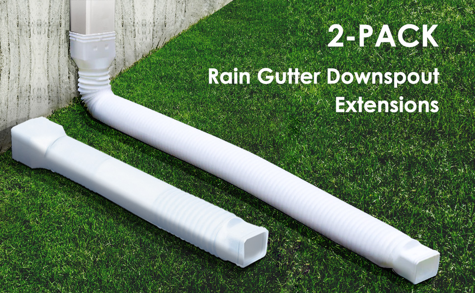 MINDULLE 2 Pack Gutter Downspout Extensions, 2158 inches