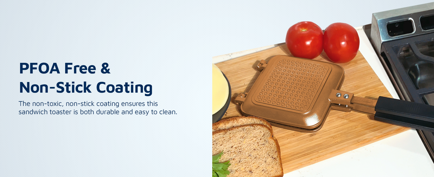 JeanPatrique Stovetop Toastie Maker Copper Ceramic