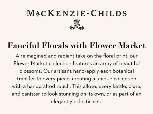 Amazon.com: MACKENZIE-CHILDS Small Enamel Canister, Kitchen