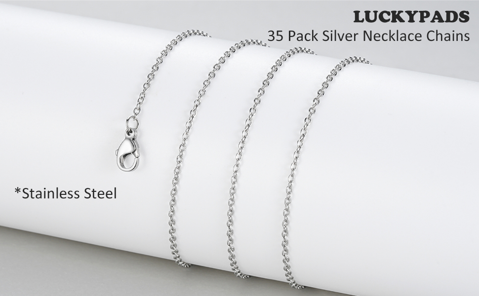 Stainless Steel Chain for Jewelry Making LUCKYPADS Necklace Chains