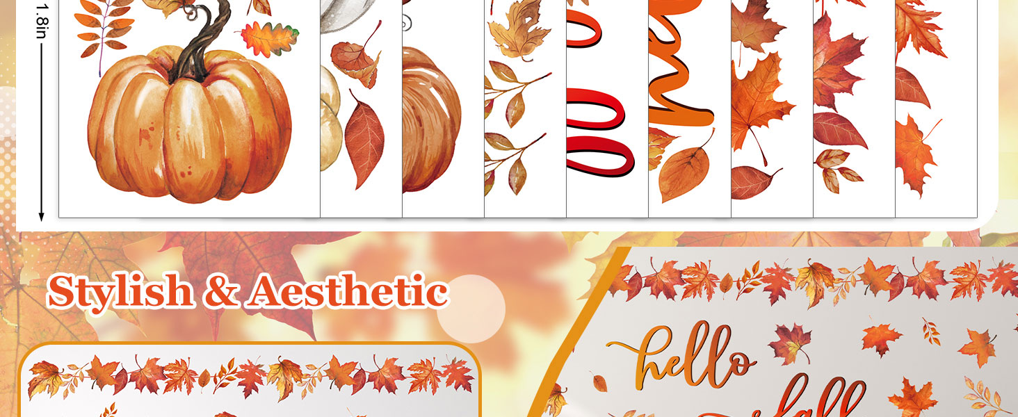 Hello Fall Wall Stickers