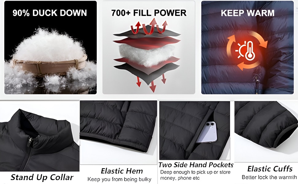 Lightweight Jackets || Winter Jacket for Men || Puffer Jacket For Men || Windproof Jacket For Men