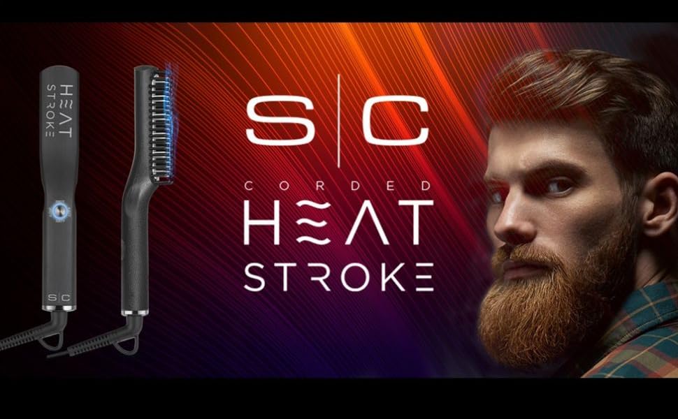 Stylecraft corded heat stroke beard brush hair straightener banner
