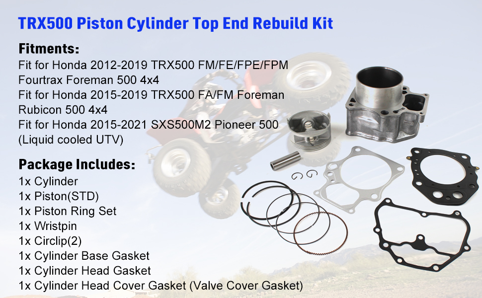 Kessocco 12100HR0F00 Motorcycle Piston Cylinder Kit Cylinder Piston