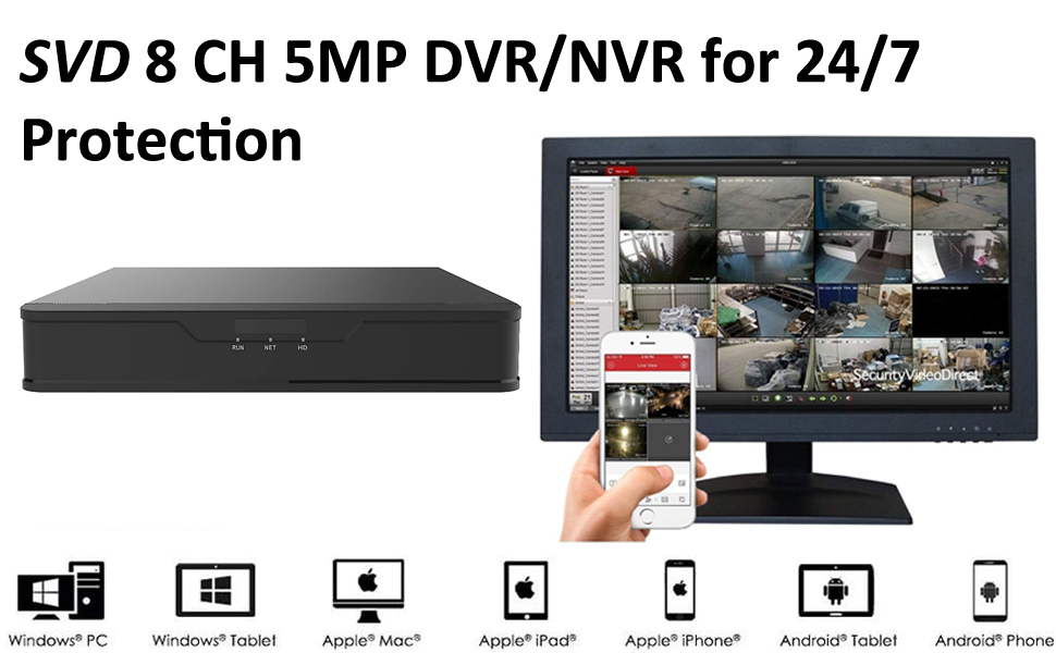 Amazon.com : SVD Super HD 8 Channel Hybrid Professional 5-in