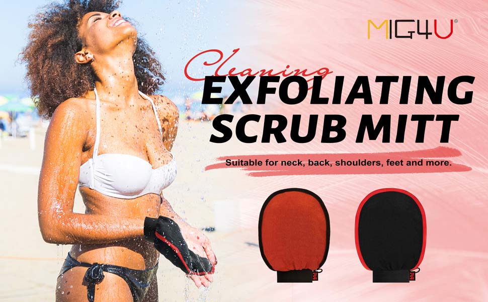 exfoliating scrub mitt