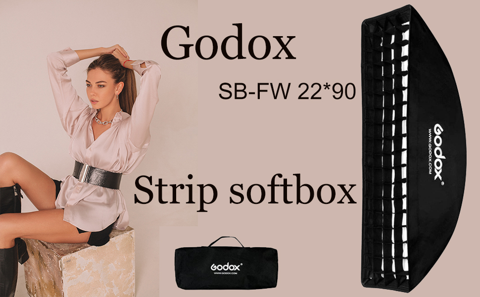 Godox 9x35 inches / 22 * 90cm Honeycomb Strip Softbox Grid