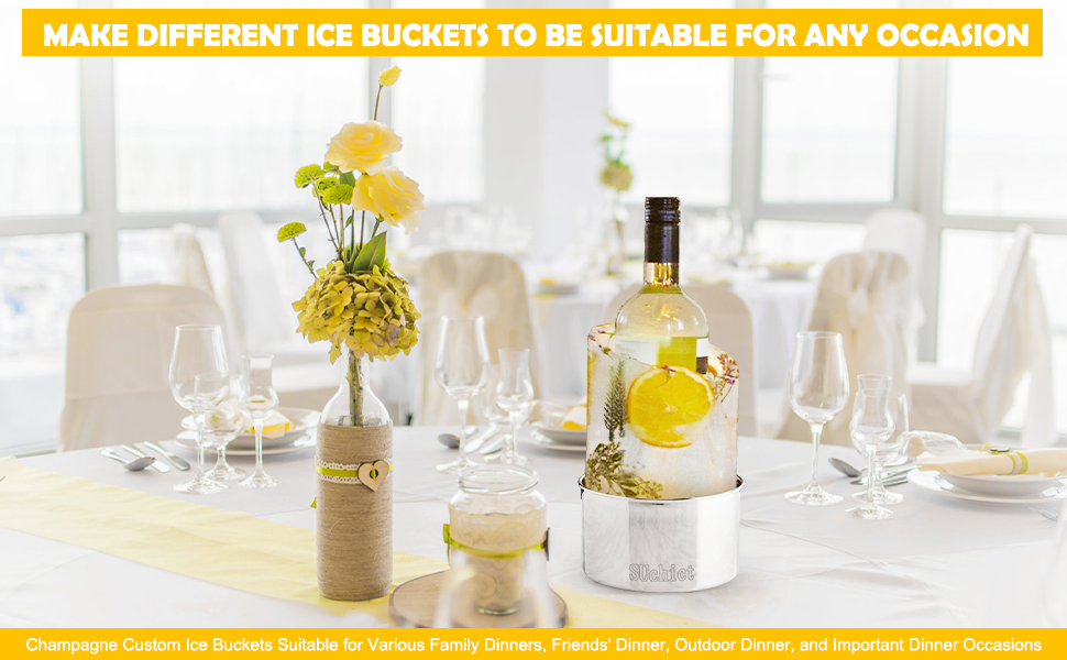 Ice Bucket Mold,Wine Bottle Chiller,Champagne Bucket Ice