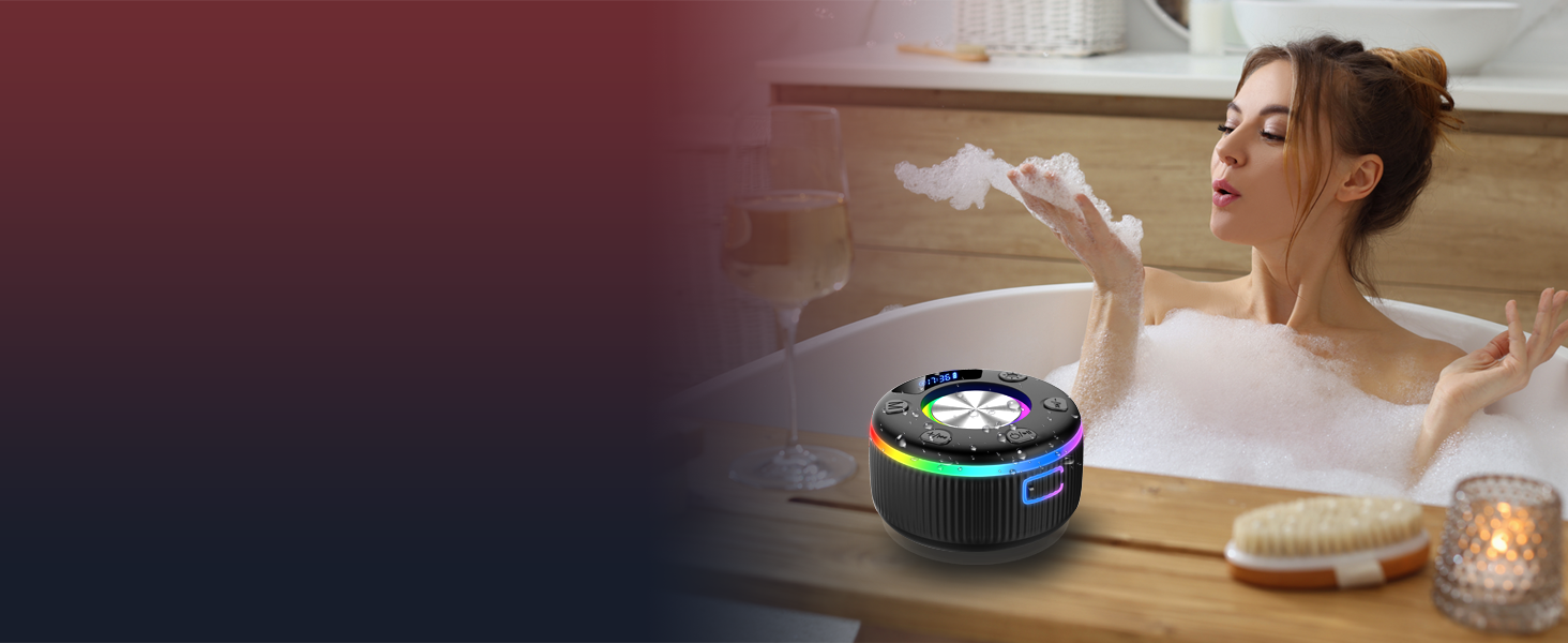 Lifestyle photography showing a robotic vacuum cleaner in action on hardwood flooring, with ambient lighting and home decor elements visible.