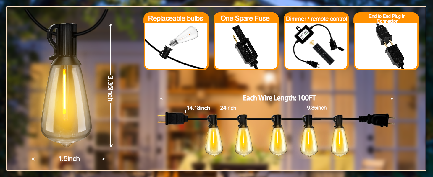 ST38 edison bulbs lights data