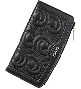 CLUCI Women Wallet Leather RFID Blocking Designer Trifold Card Holder Ladies Clutch with ID Window