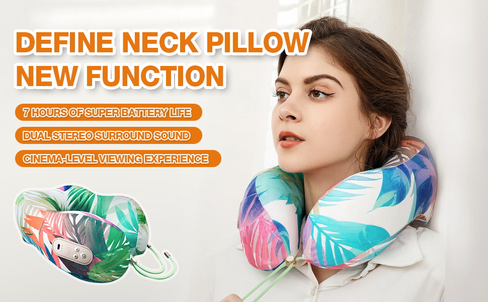 XStar Travel Neck Pillow Speaker,2 in 1 MultiFunctional