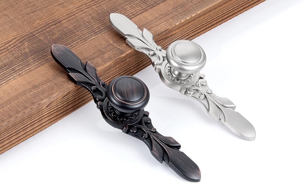 YCSJ 10 Pack Oil Rubbed Bronze Kitchen Hardware Round Knobs,1.2