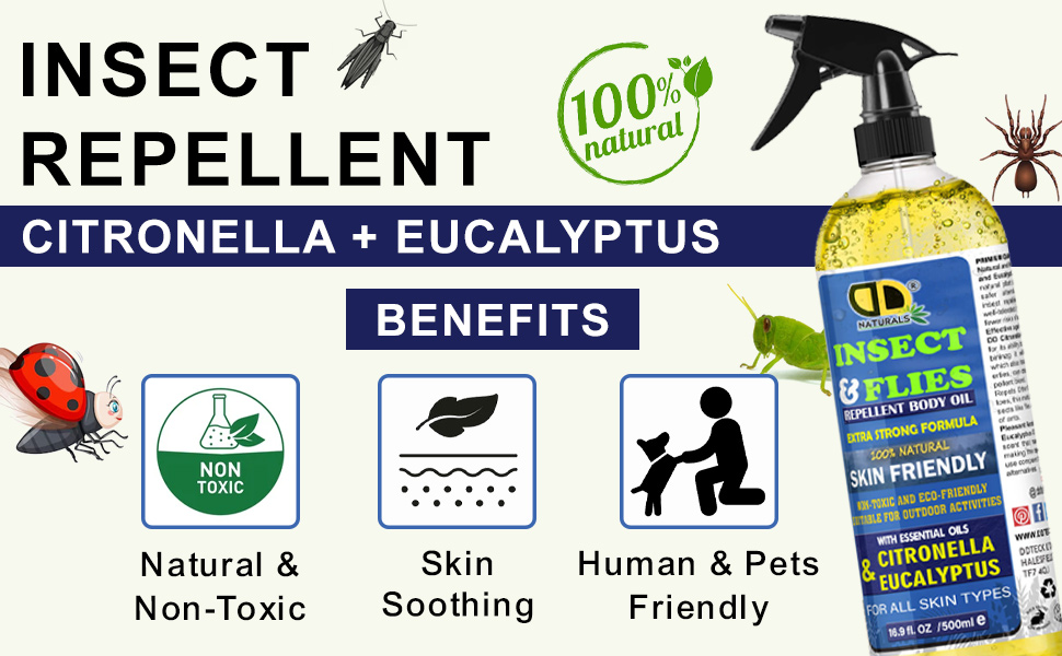 DD Insect Repellent with Citronella & Eucalyptus Essential Oil