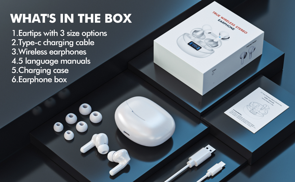 headphones with complete accessories suite