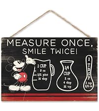 Mickey Mouse Measuring Hanging Wood Sign