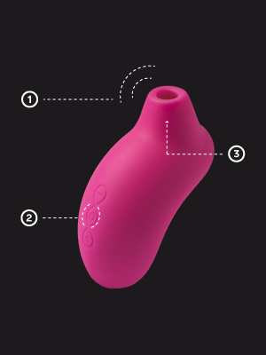 Lelo SONA Cruise Cerise, Sonic Clitoral Massager with Cruise ...