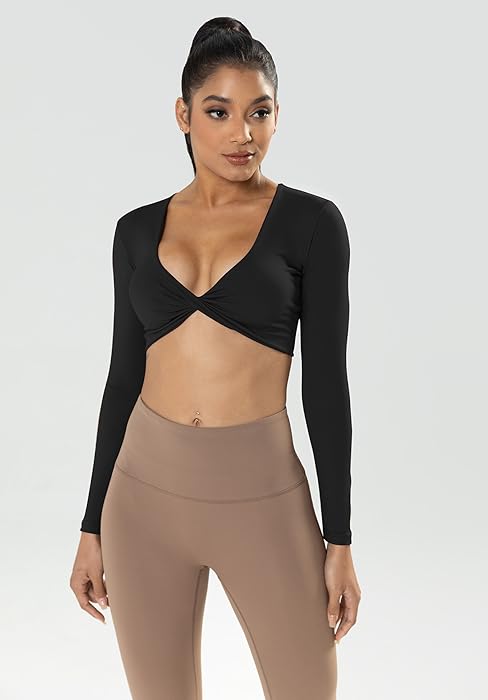 long sleeve crop tops