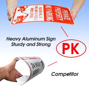 Private Property No Parking - Violators Will Be Towed Away at Vehicle Owner's Expense Sign