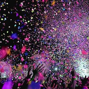confetti falling at a concert