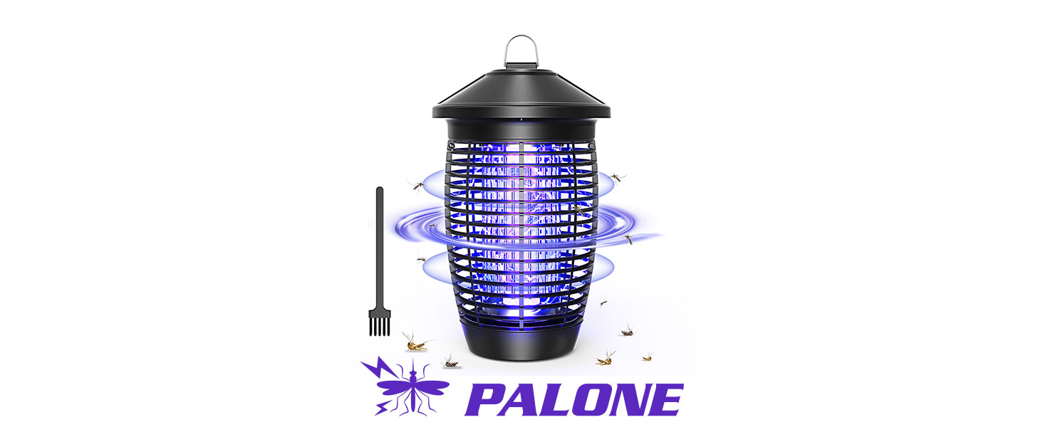 PALONE Bug Zapper Lamp 4500V 20W Light Electric Shock Pest, Electronic