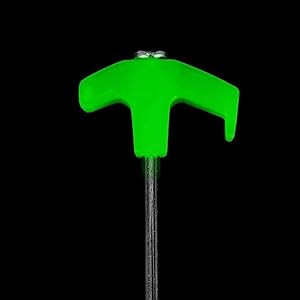 Tent stakes, glow-in-the-dark stakes