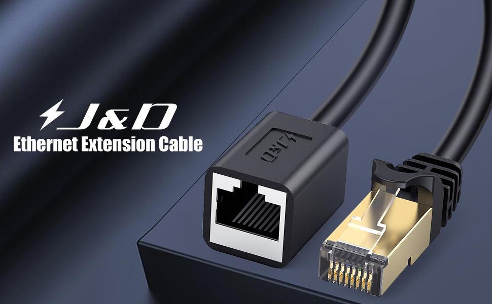 J&D Extension Cable, Cat 6 Extender Cable