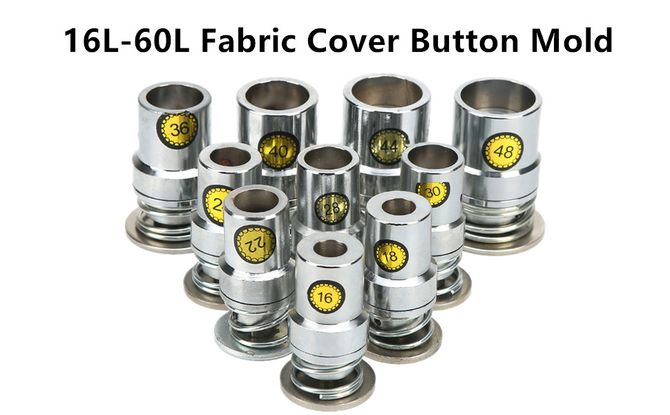 Tyenaza Fabric Covered Button Tools, Round Button Mold