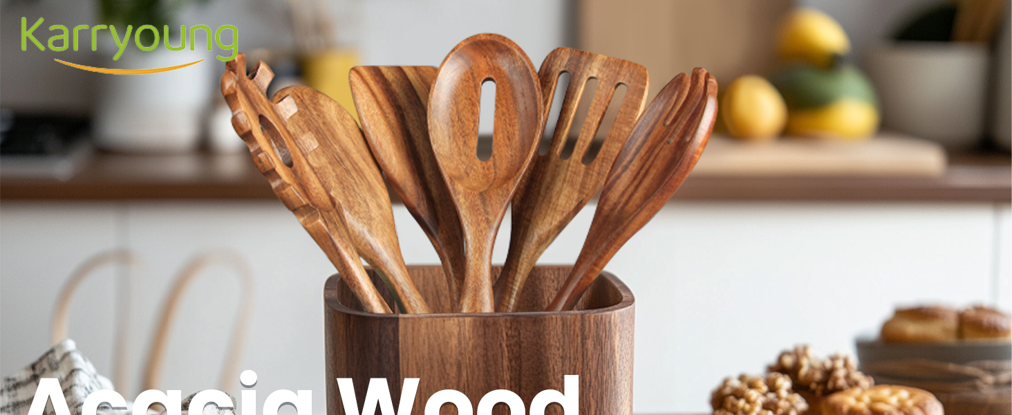 Acacia Wood Cooking Utensils