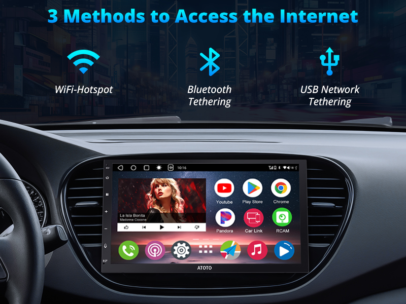 bluetooth radio, wireless,  internet