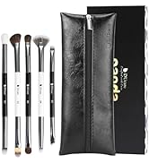 DUcare Eye Makeup Brushes Set, 5pcs Duo End Eyeshadow Brush Set with Travel Bag, Professional Eye...
