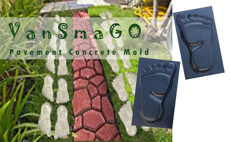 VanSmaGo Outdoor Stepping Stone, Concrete molds and Forms