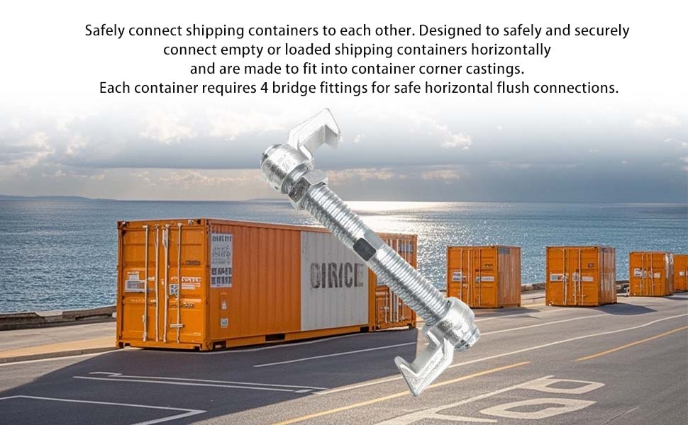 RoloTippi 4 Pack 280mm Bridge Fitting Shipping Container