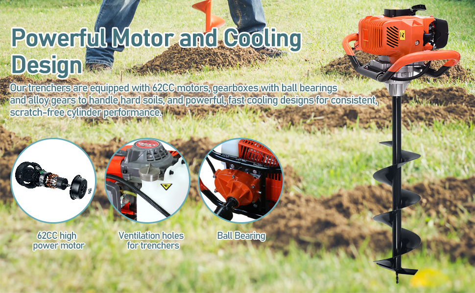 GDR⭐︎ SDV3-029 Amazon.com: XYJBHB 62CC Auger Post Hole Digger with 3 Auger