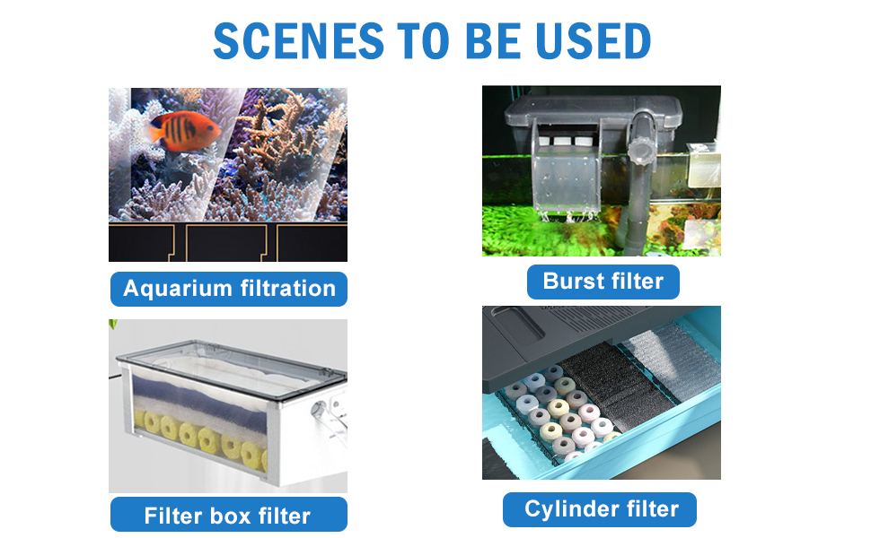 BINANO Filter Floss for Aquarium Filter Fish Turtle Tank