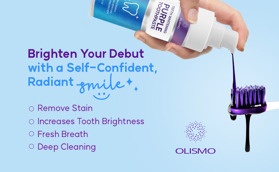 Purple toothpaste 