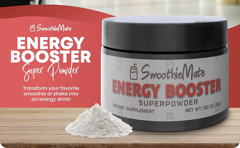 Transform your favorite smoothie or shake into an energy drink