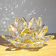 スチューベンガラス 花の置物 Amazon.co.jp: 蓮の花 クリスタル ガラス 置物 インテリア 花