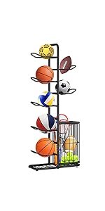 Ball Sports Equipment Storage Rack