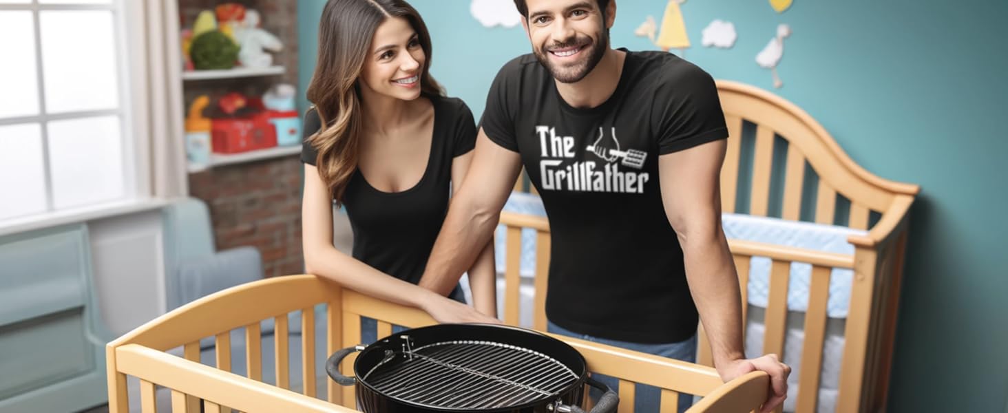 rodfather gifts custom fathers t-shirt playera dia del padre Camiseta de parrilla para el padre