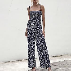 Jumpsuit Damen Sommer Lang