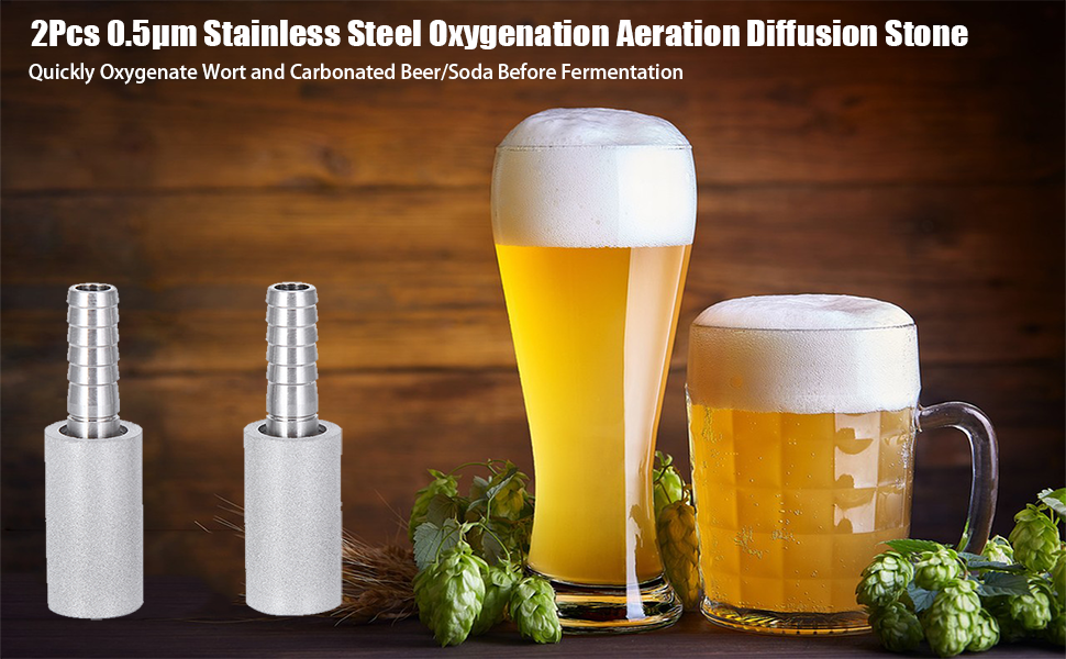 2Pcs 0.5μm Stainless Steel Oxygenation Aeration Diffusion